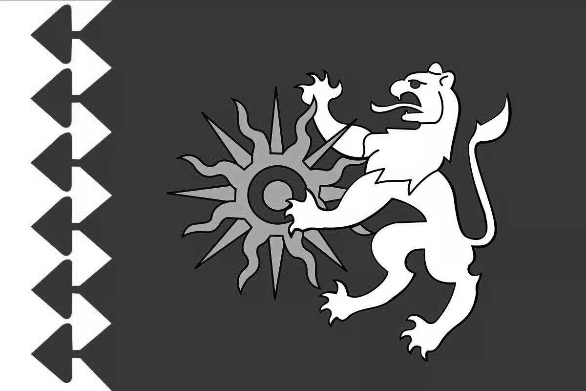 Dazzling flag of the Sverdlovsk region
