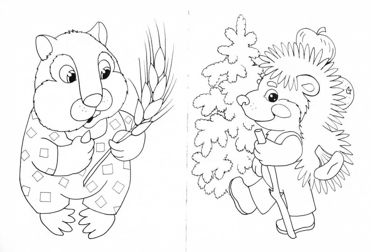 Magic coloring book baby mitten