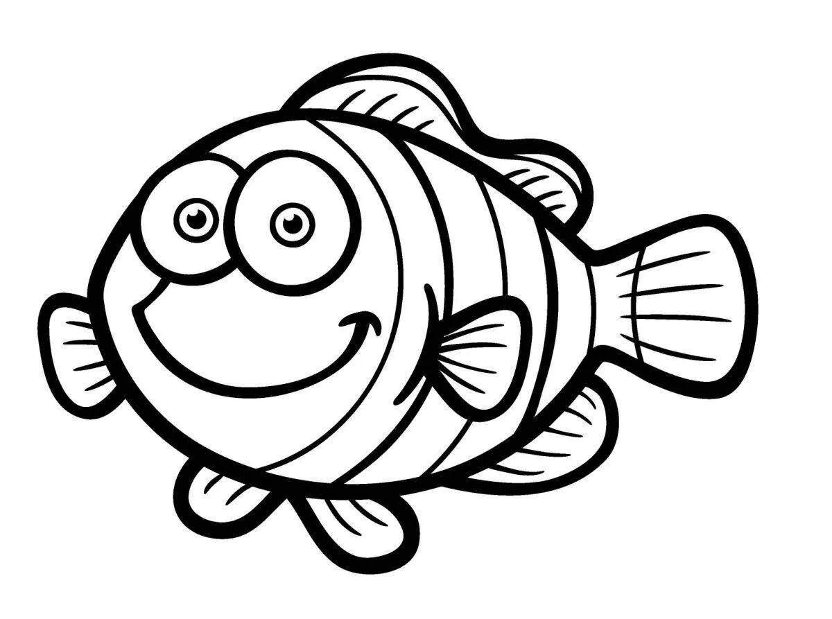 Драматический рисунок рыбы-клоуна