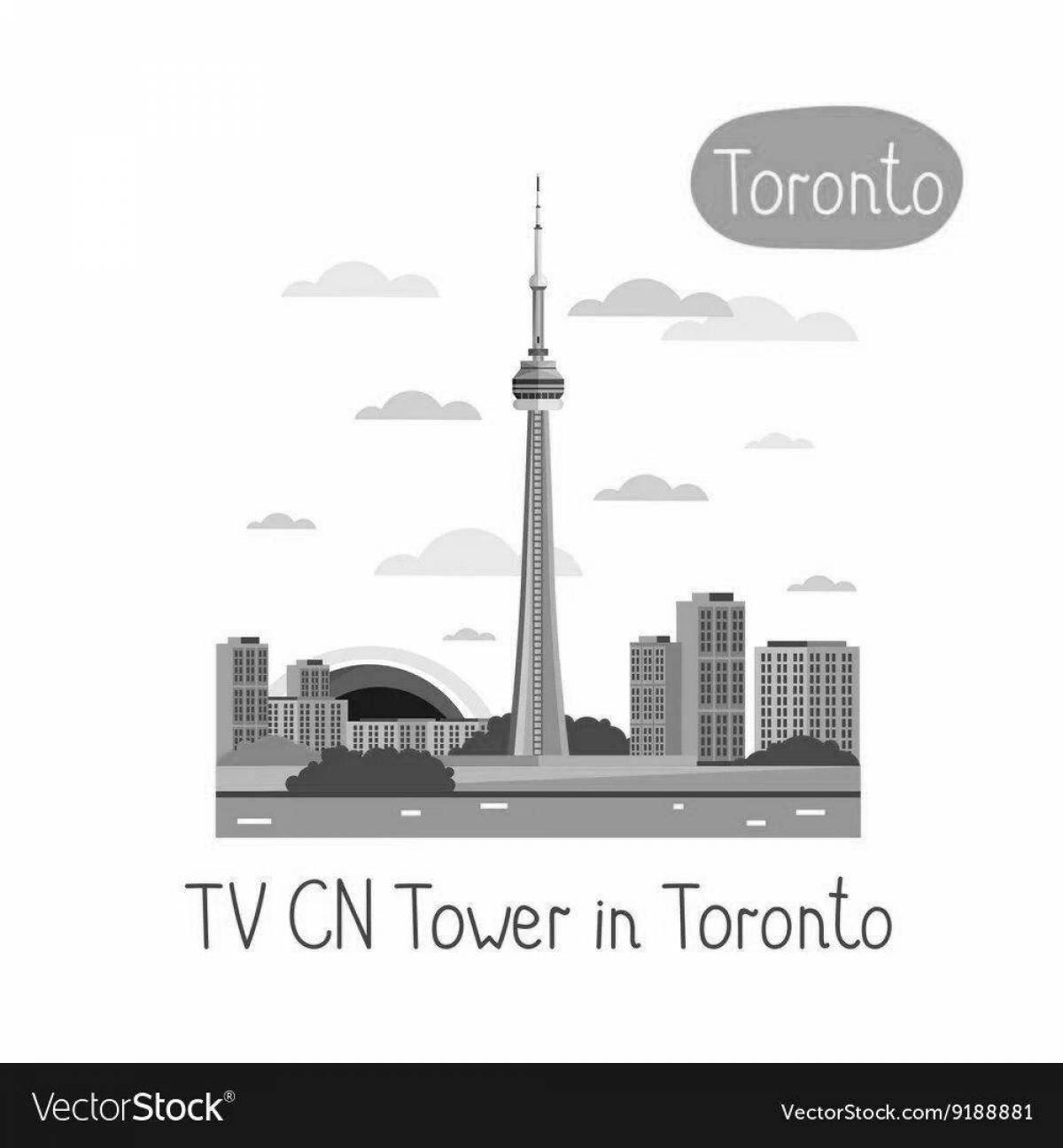 Great CN tower coloring book