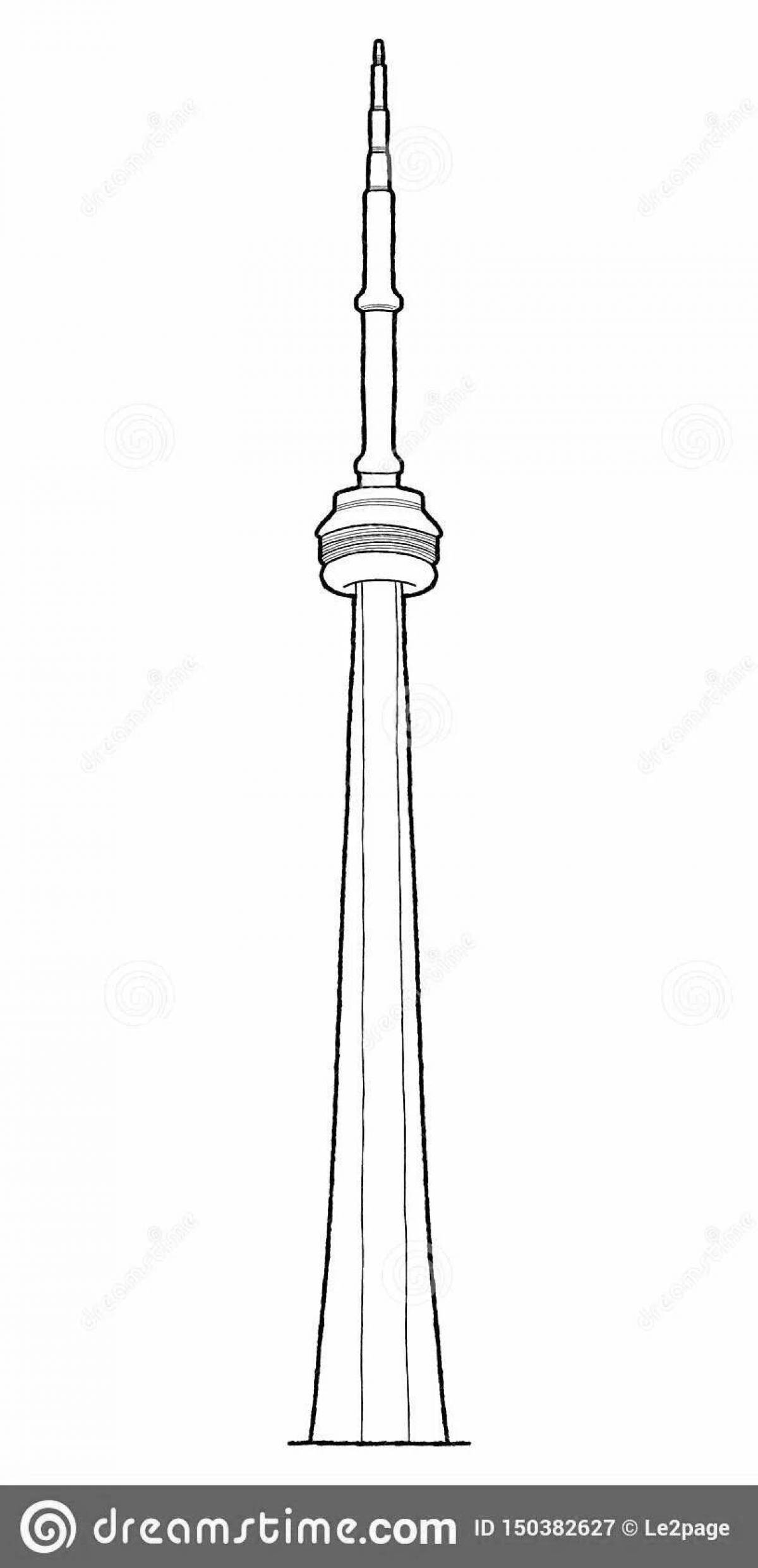 Big coloring CN tower
