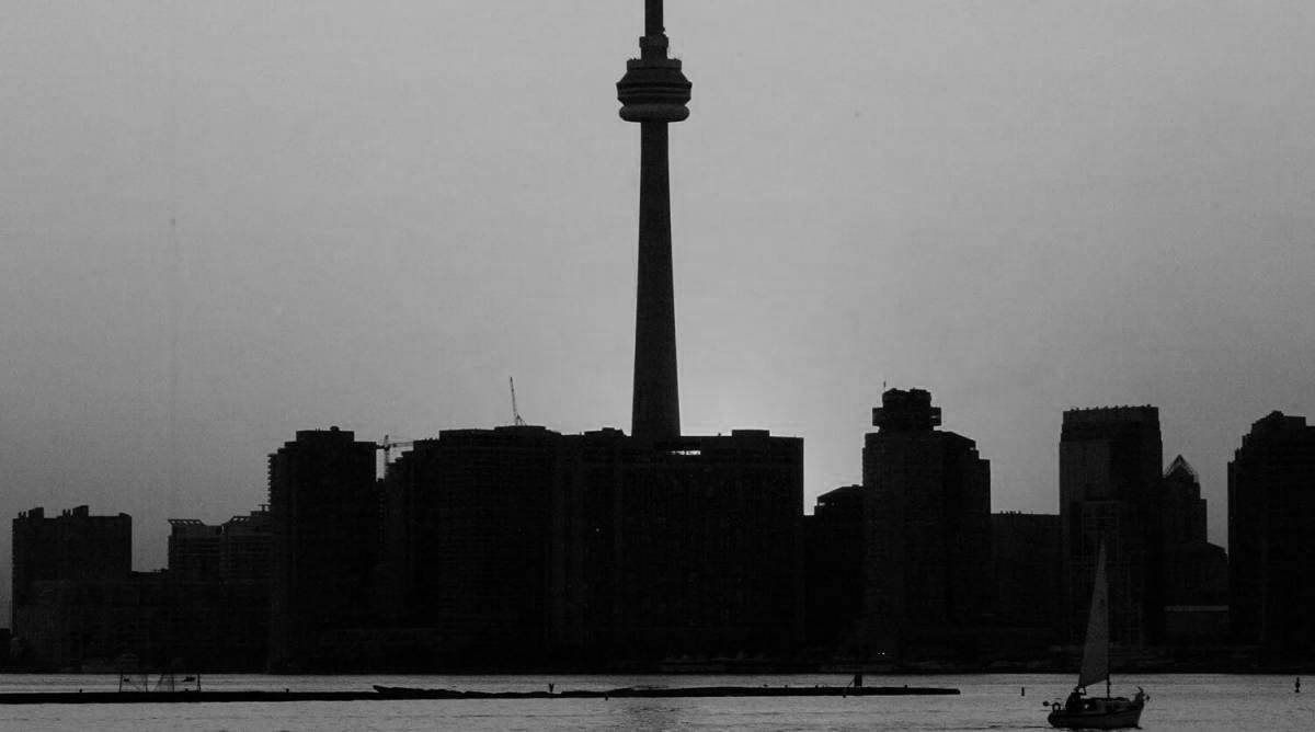 Bright coloring CN tower