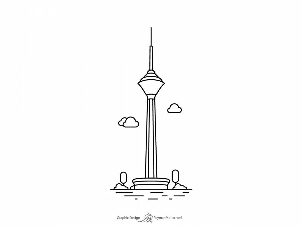 CNN tower coloring book
