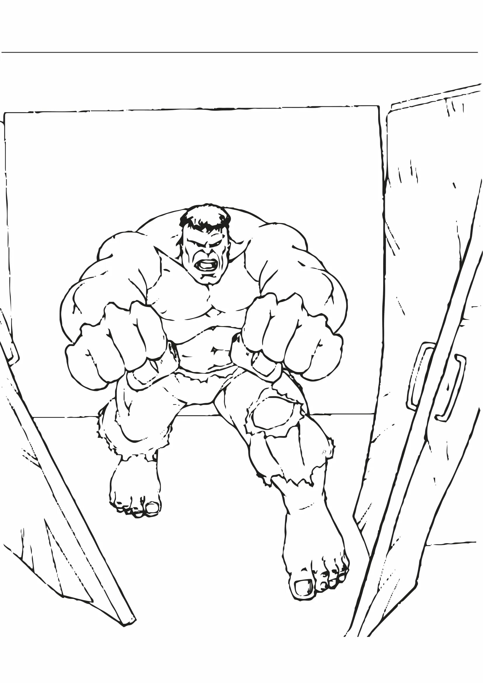 Wonderful Hulk vs Thanos coloring page