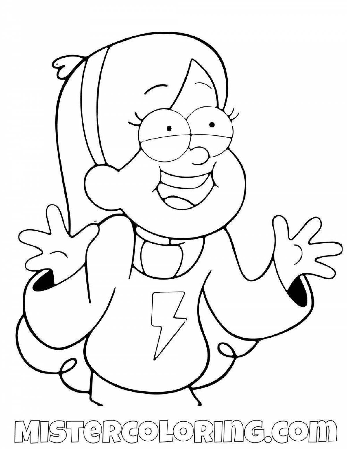 Gravity falls piggy coloring page