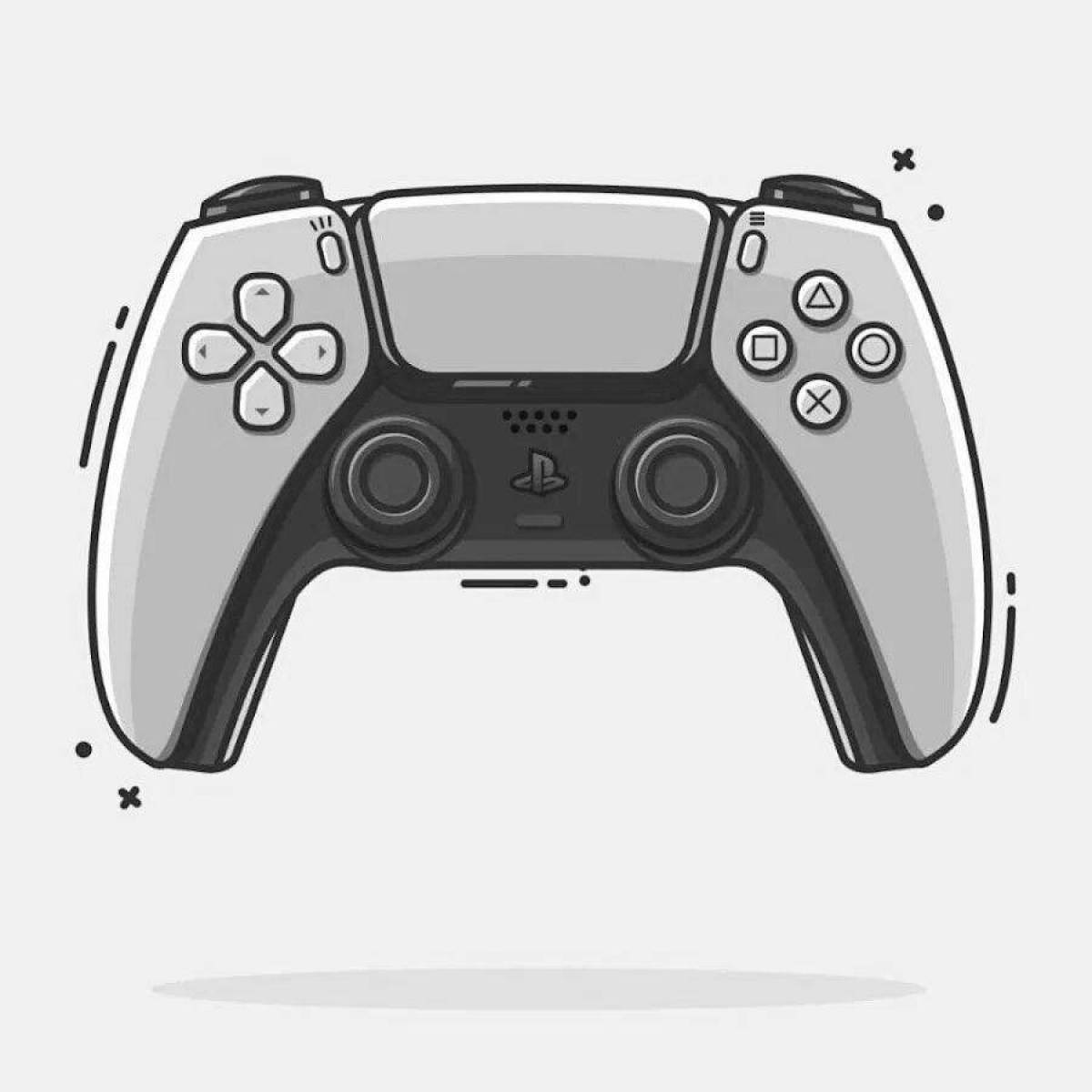 Fun coloring sony playstation 5