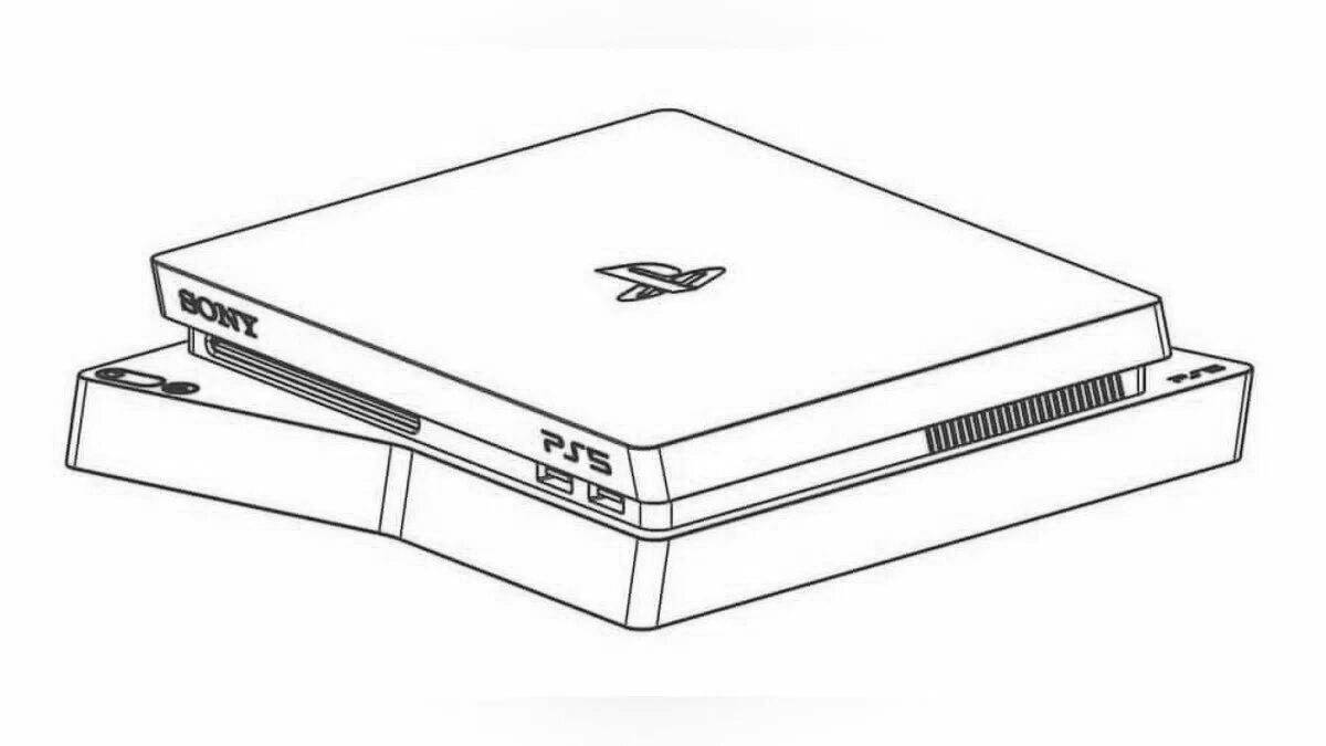 Charming coloring sony playstation 5
