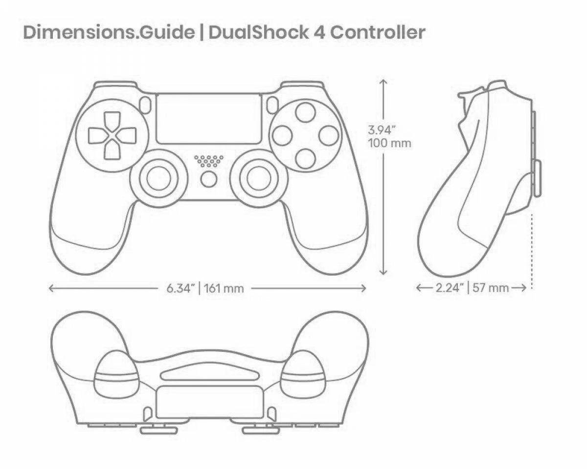 Невероятная раскраска sony playstation 5