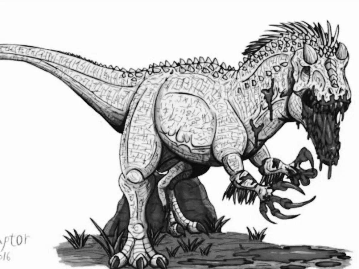 Grand Indominus Rex Coloring Page