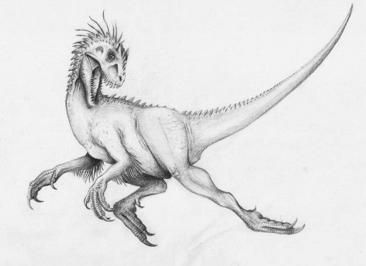 Очаровательная страница раскраски indominus rex