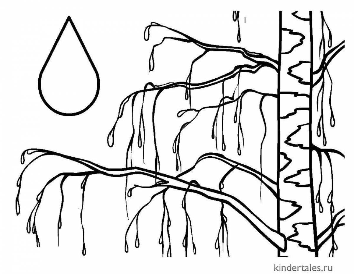 Glowing icicles coloring book for preschoolers