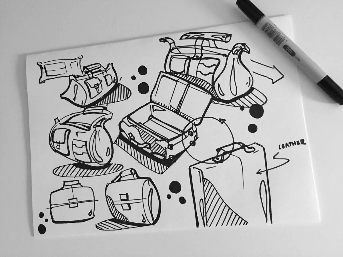 Fancy coloring sketches