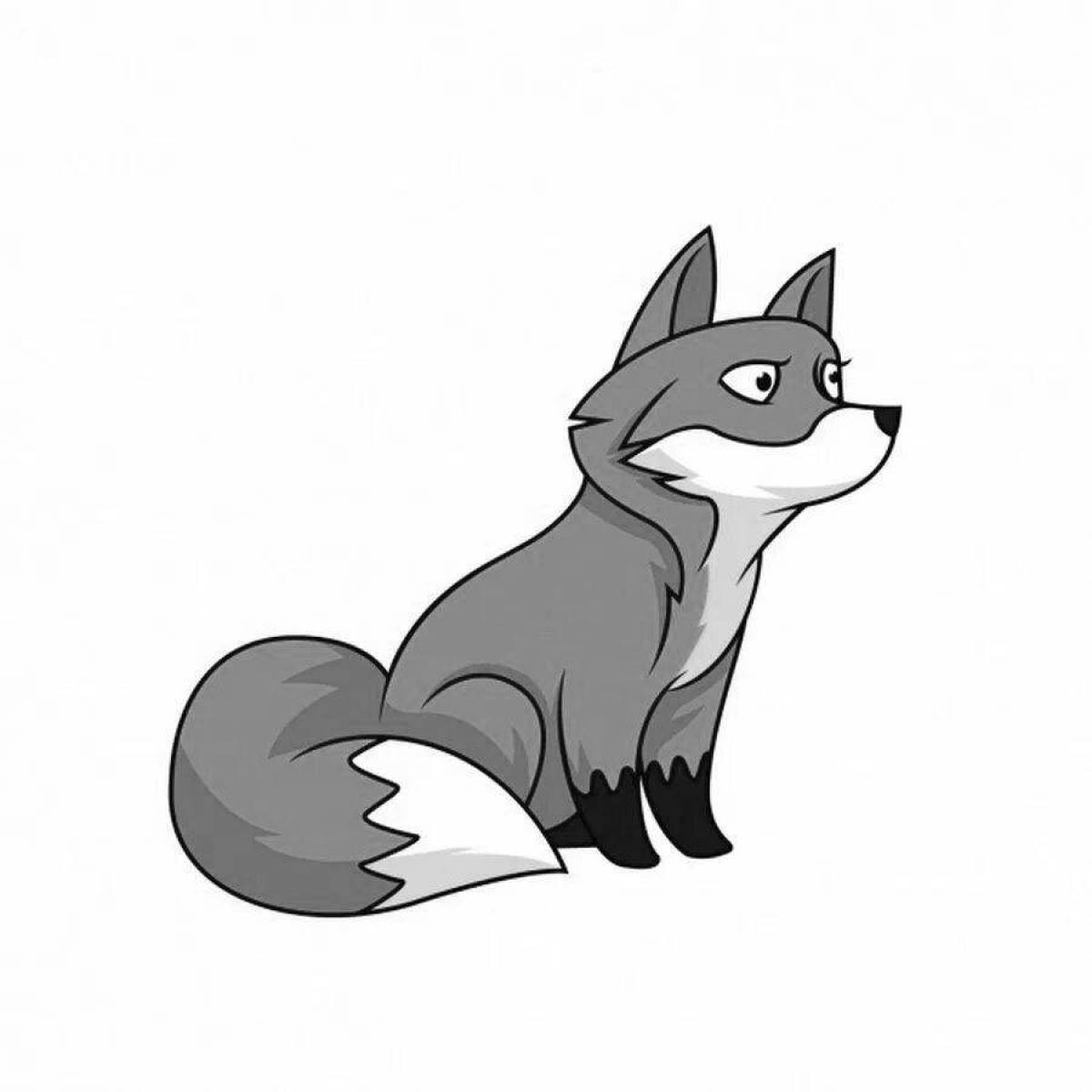 Fabulous red fox coloring book