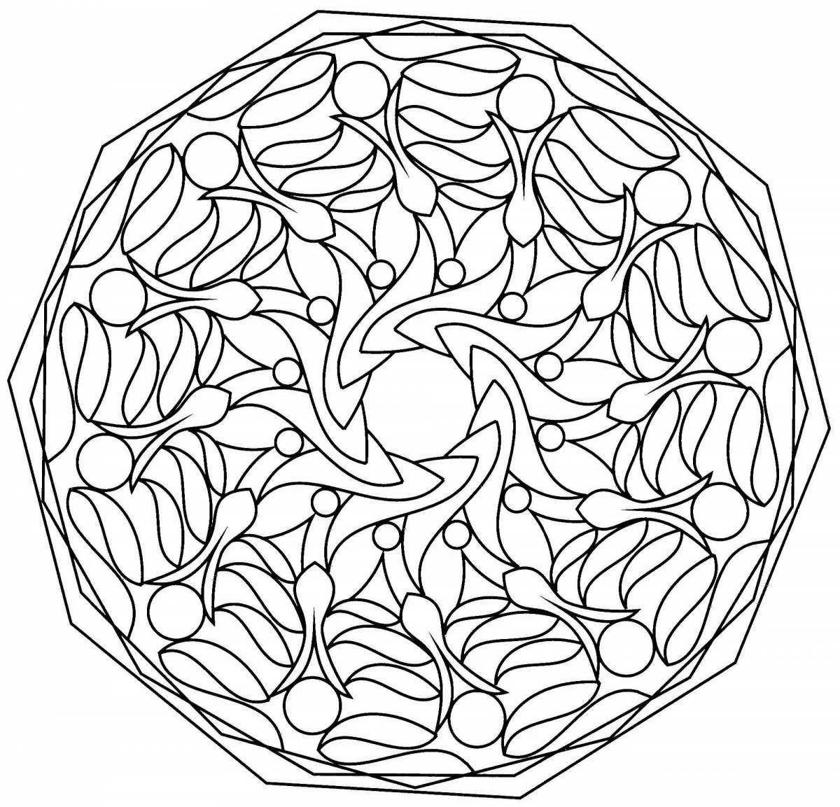 Adorable coloring book meaning of the mandala