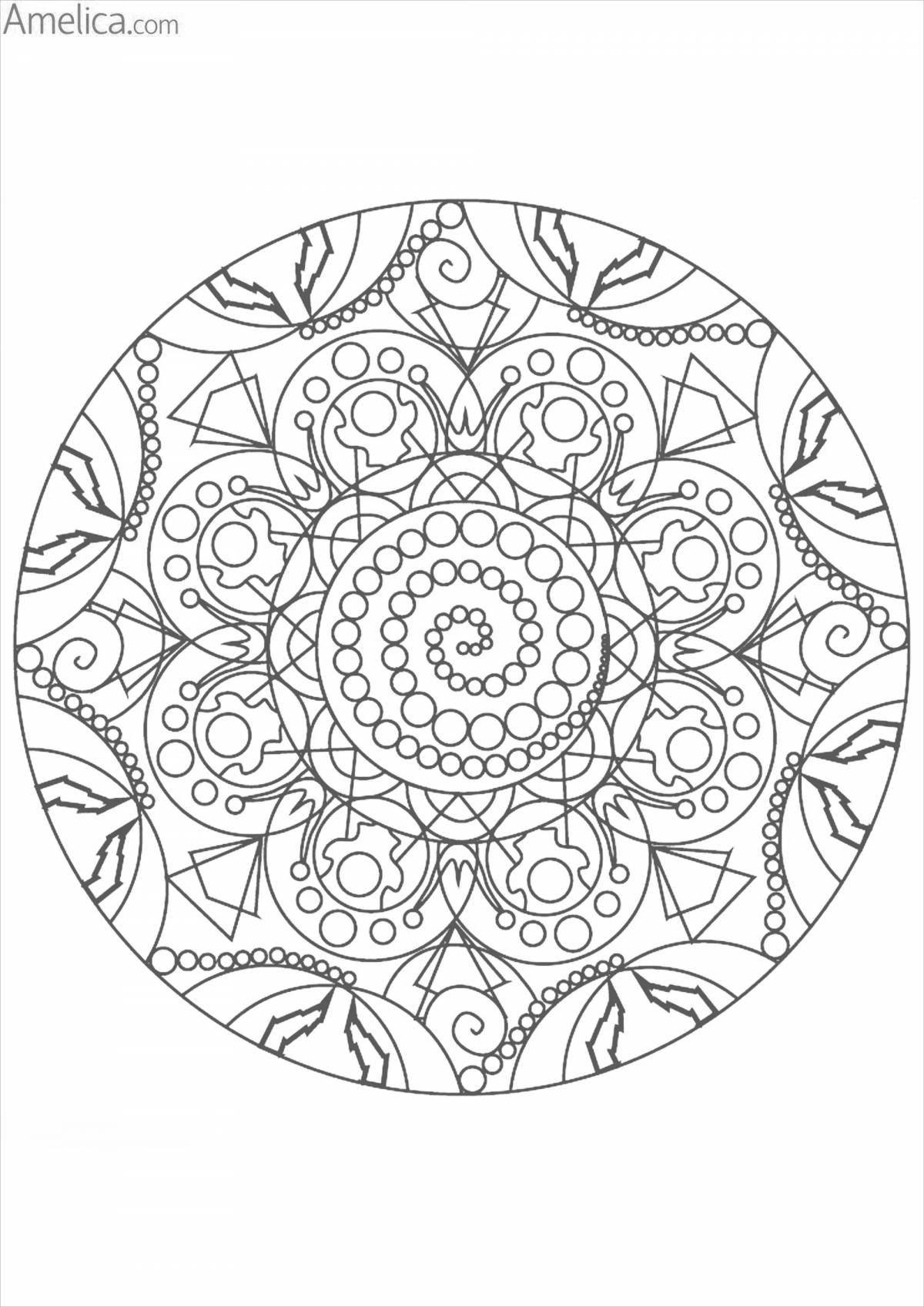 Fascinating coloring meaning of the mandala