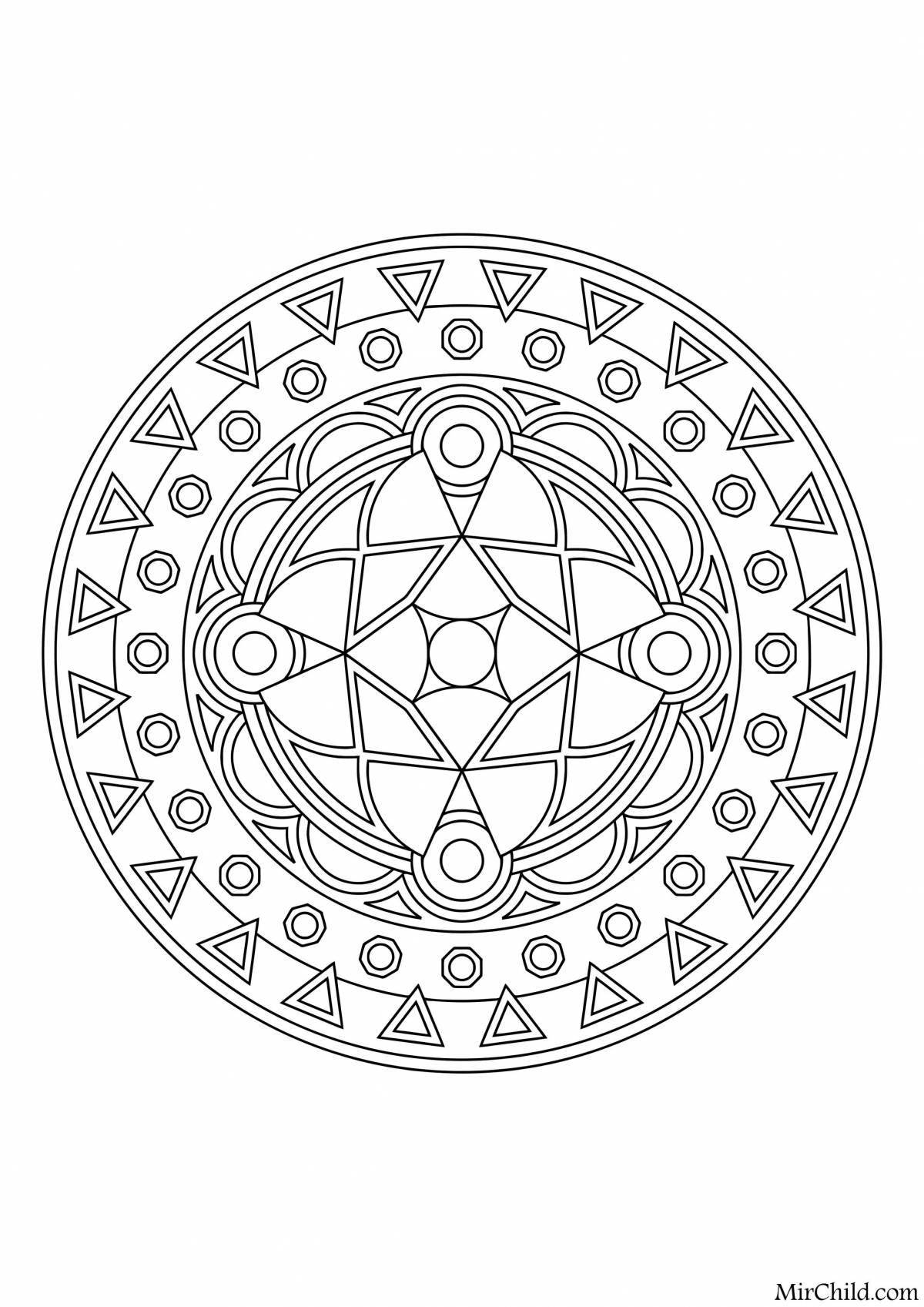 Meaning of the grand coloring page mandala