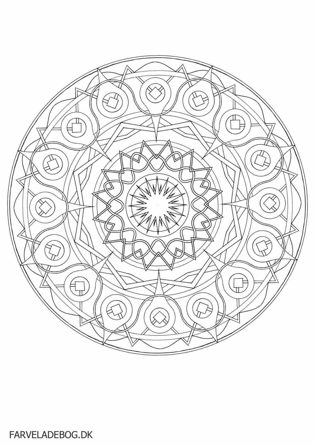 Glitter coloring mandala meaning