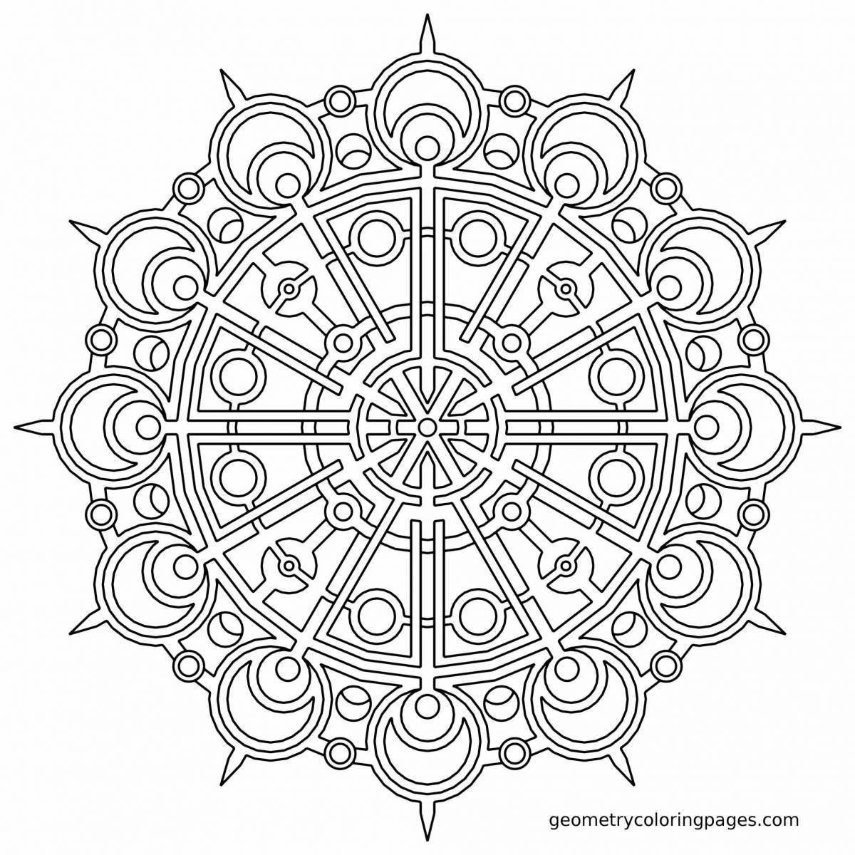Bright coloring the meaning of the mandala