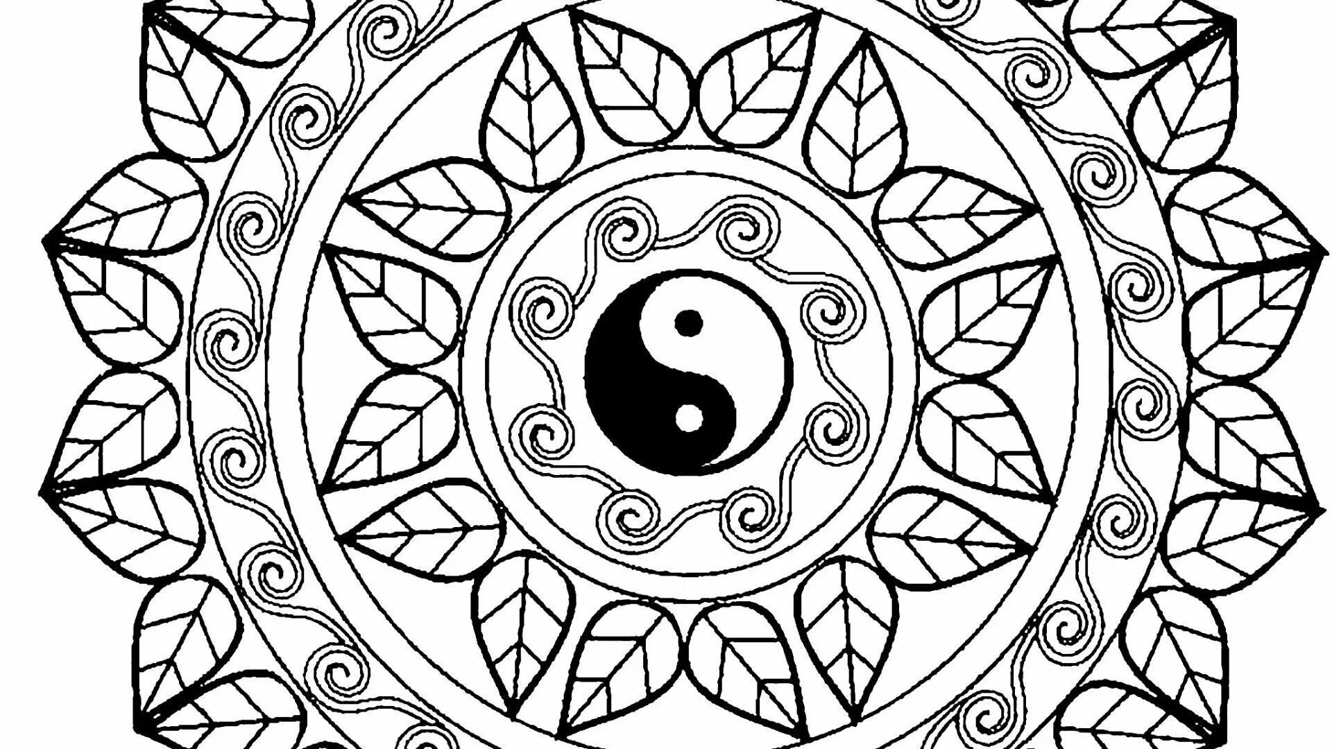 Meaning of the mandala splendorous coloring page