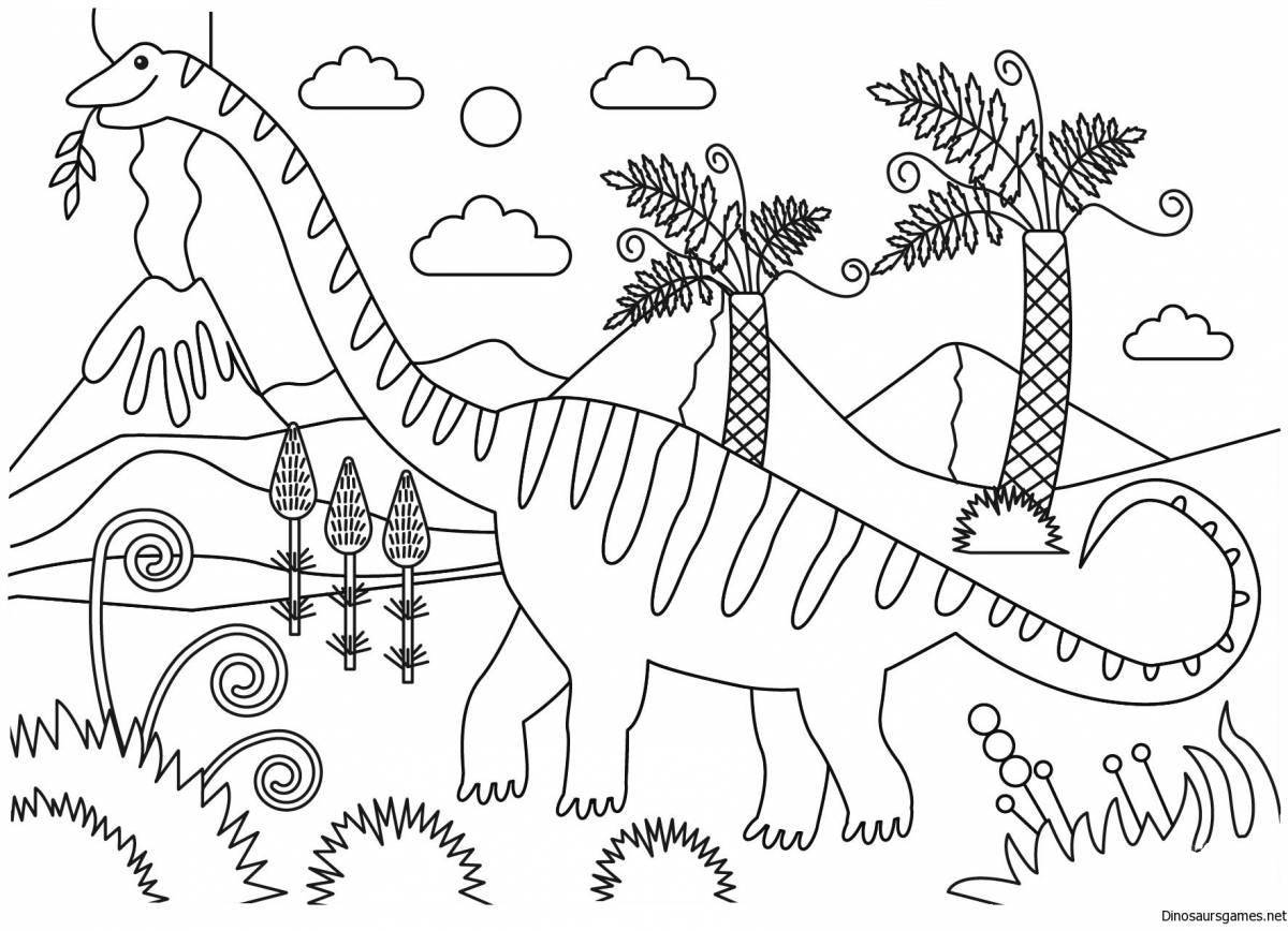 Dinosaur land comic poster