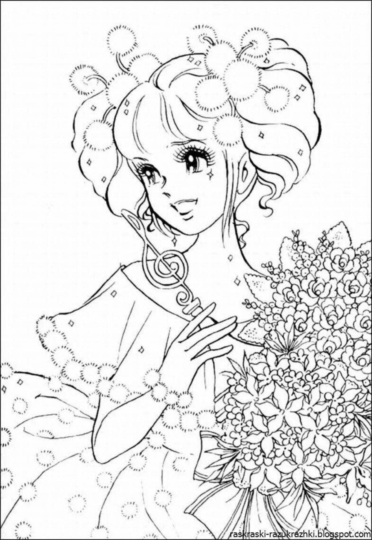 Luminous coloring pages 16 for girls