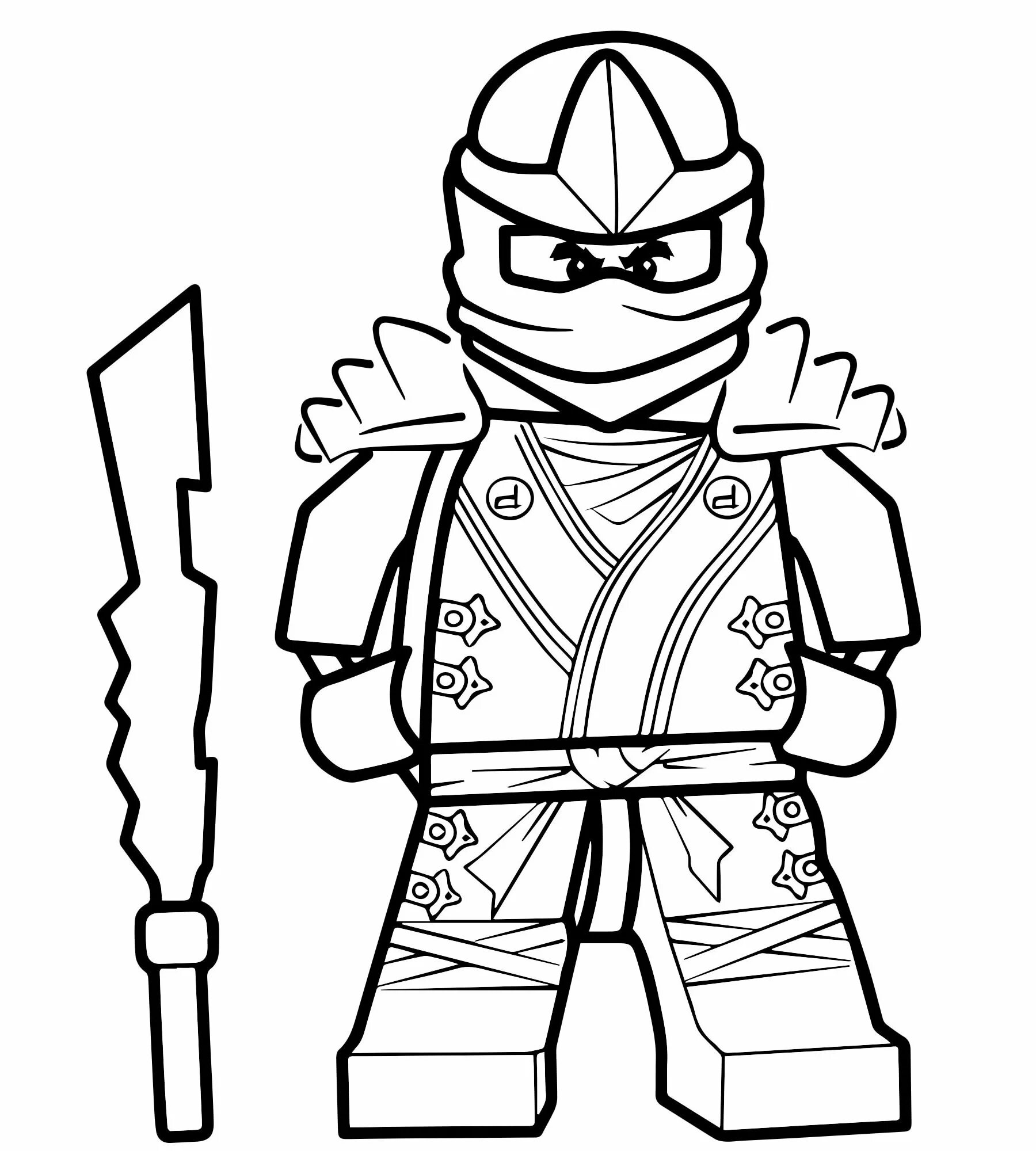 Awesome ninja coloring pages for boys