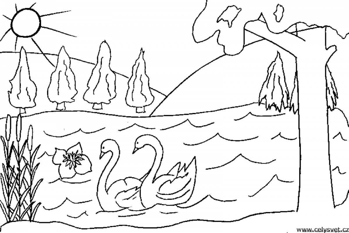 Photo Coloring exotic nature