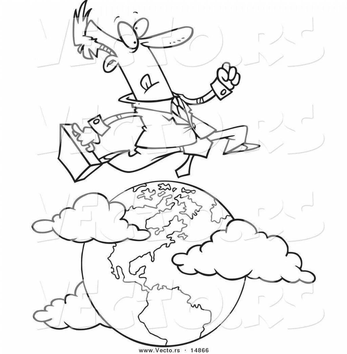 Incredible travel coloring pages for kids