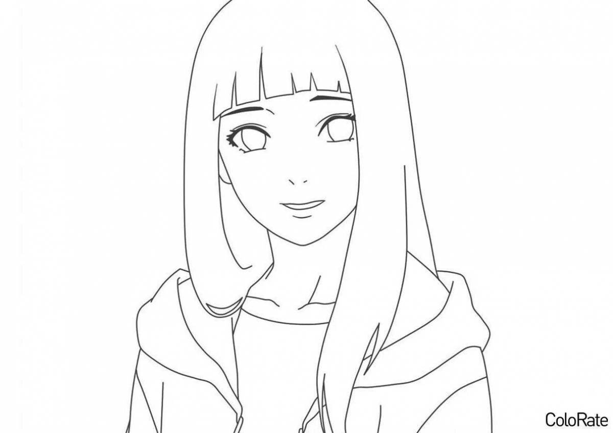 Exciting naruto anime coloring pages for girls
