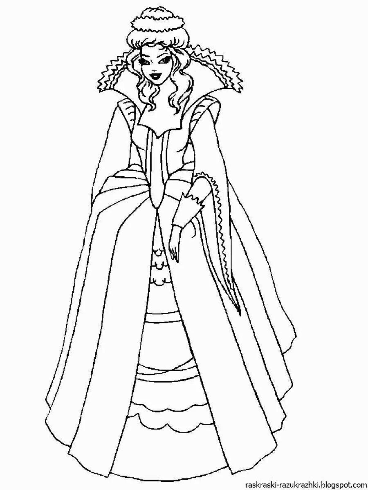 Great queen coloring page