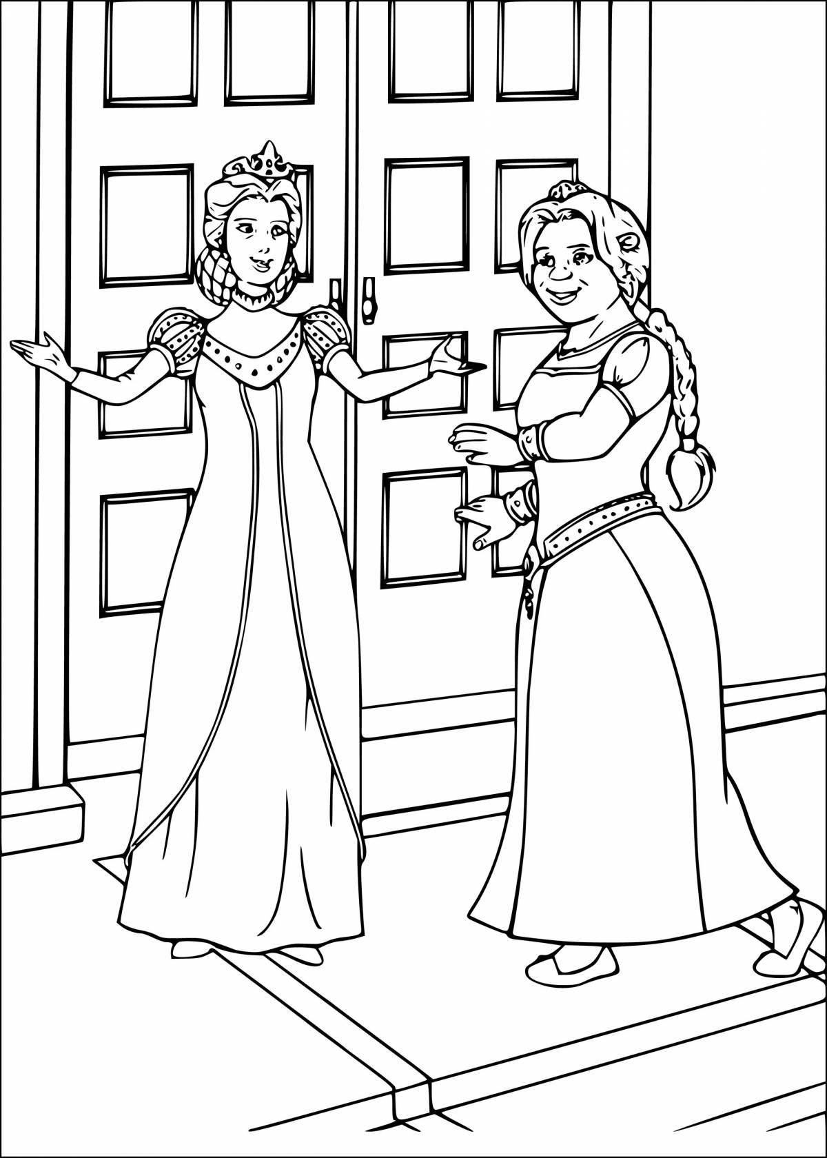 Exalted queen coloring page