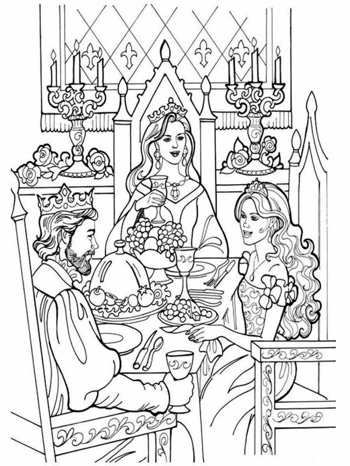 Photo Beautiful princess coloring page
