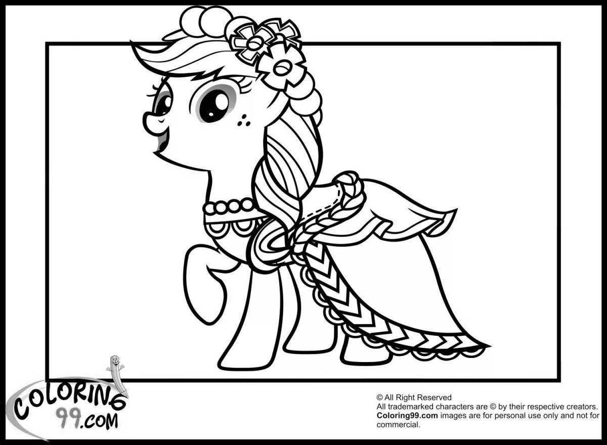Pony in dress #4