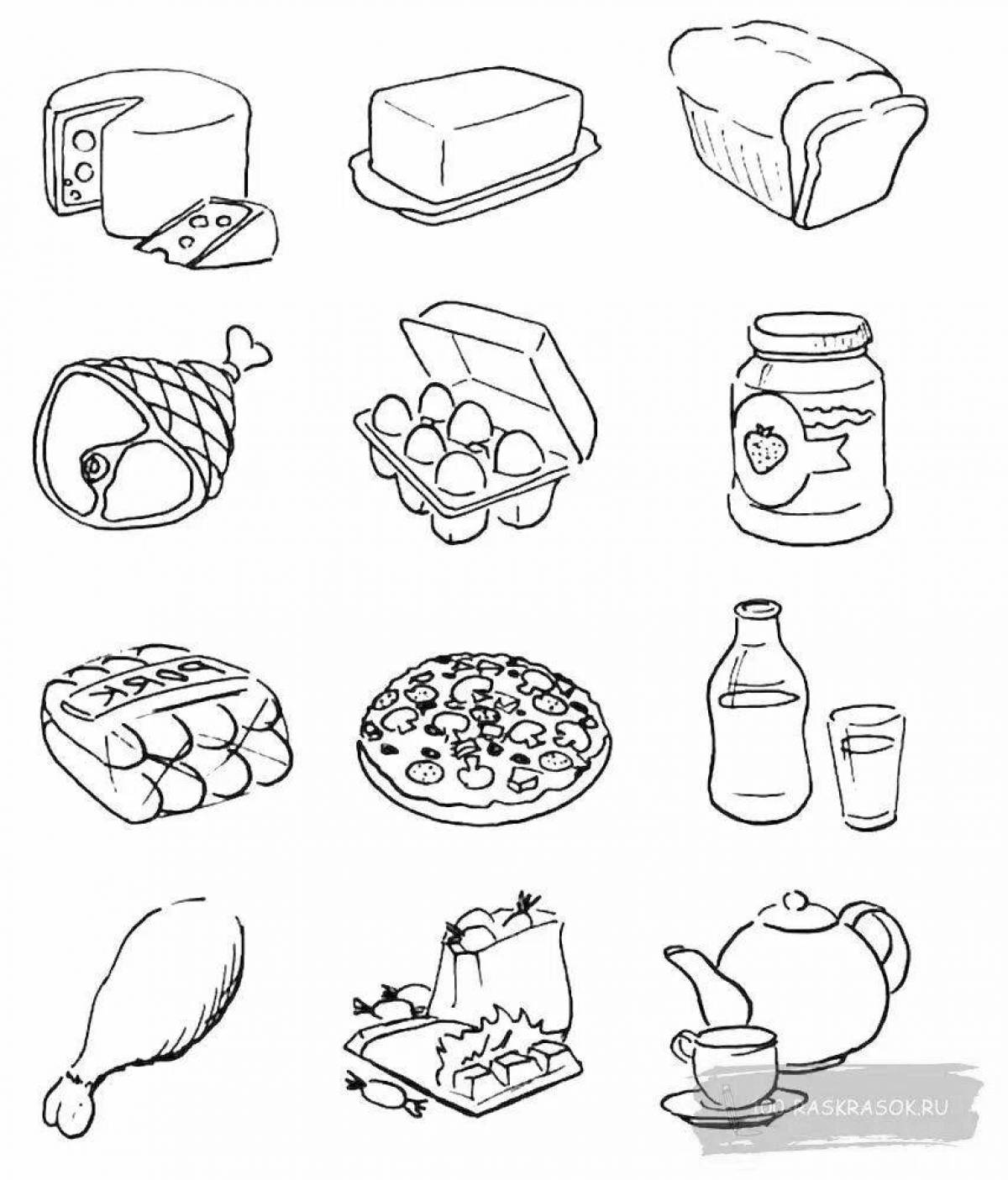 Appetizing lol food coloring page