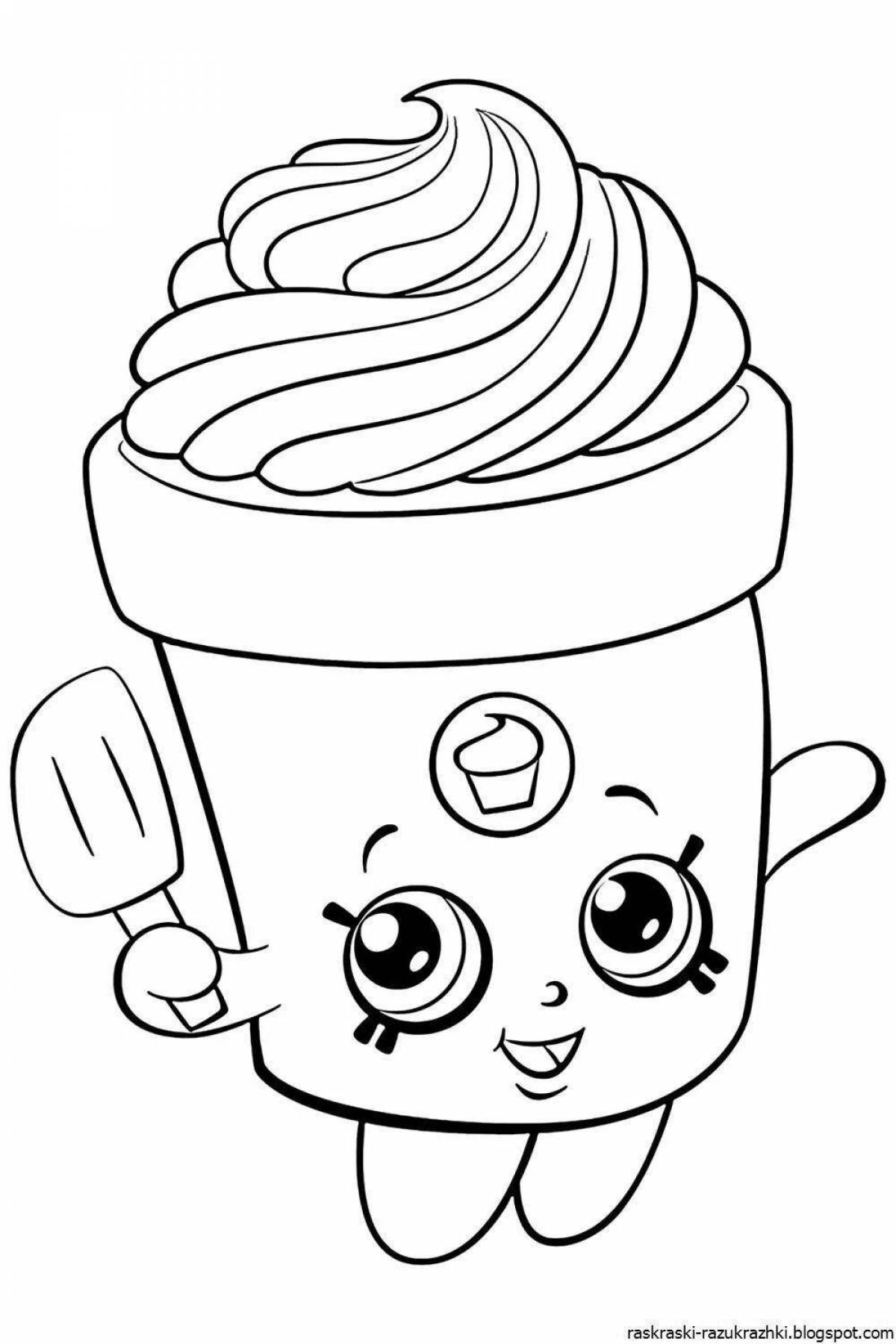 Refreshing lol food coloring page