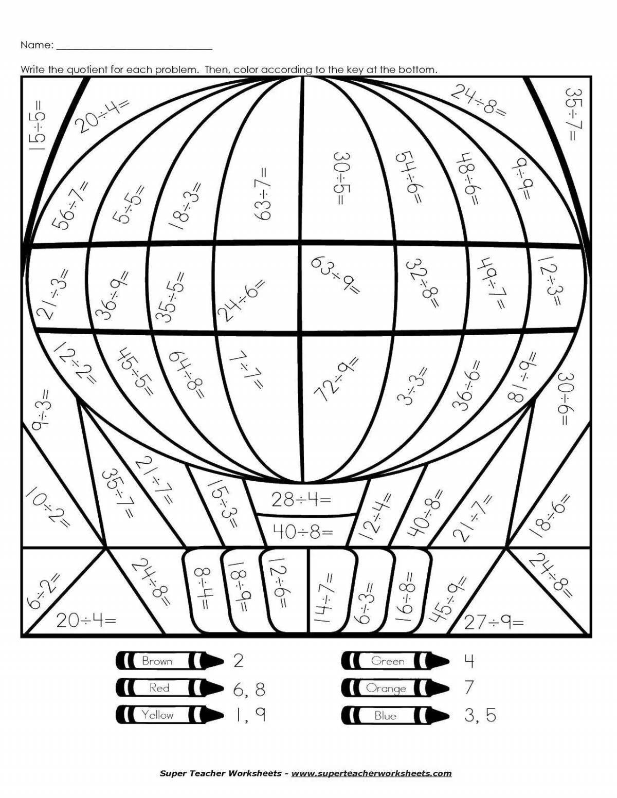 Colorful coloring math padishah answers