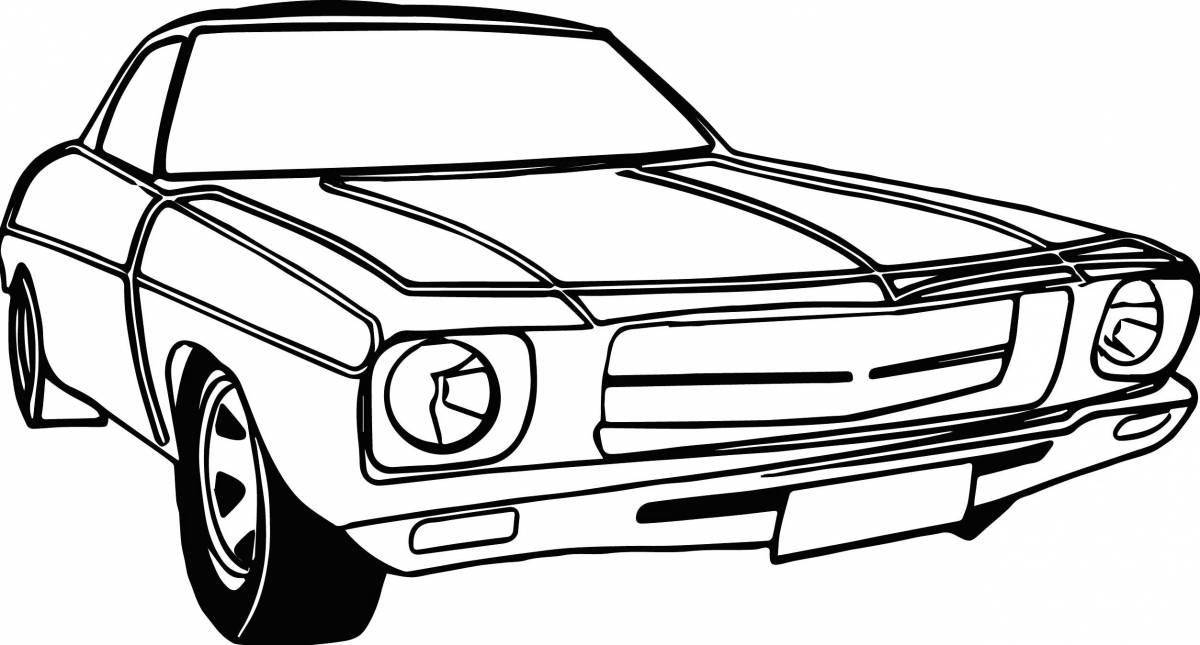 Coloring majestic mustang for boys