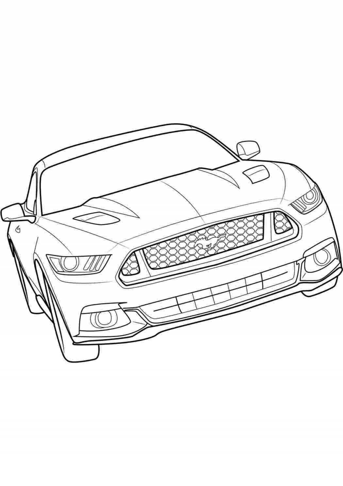 Dazzling mustang coloring pages for boys