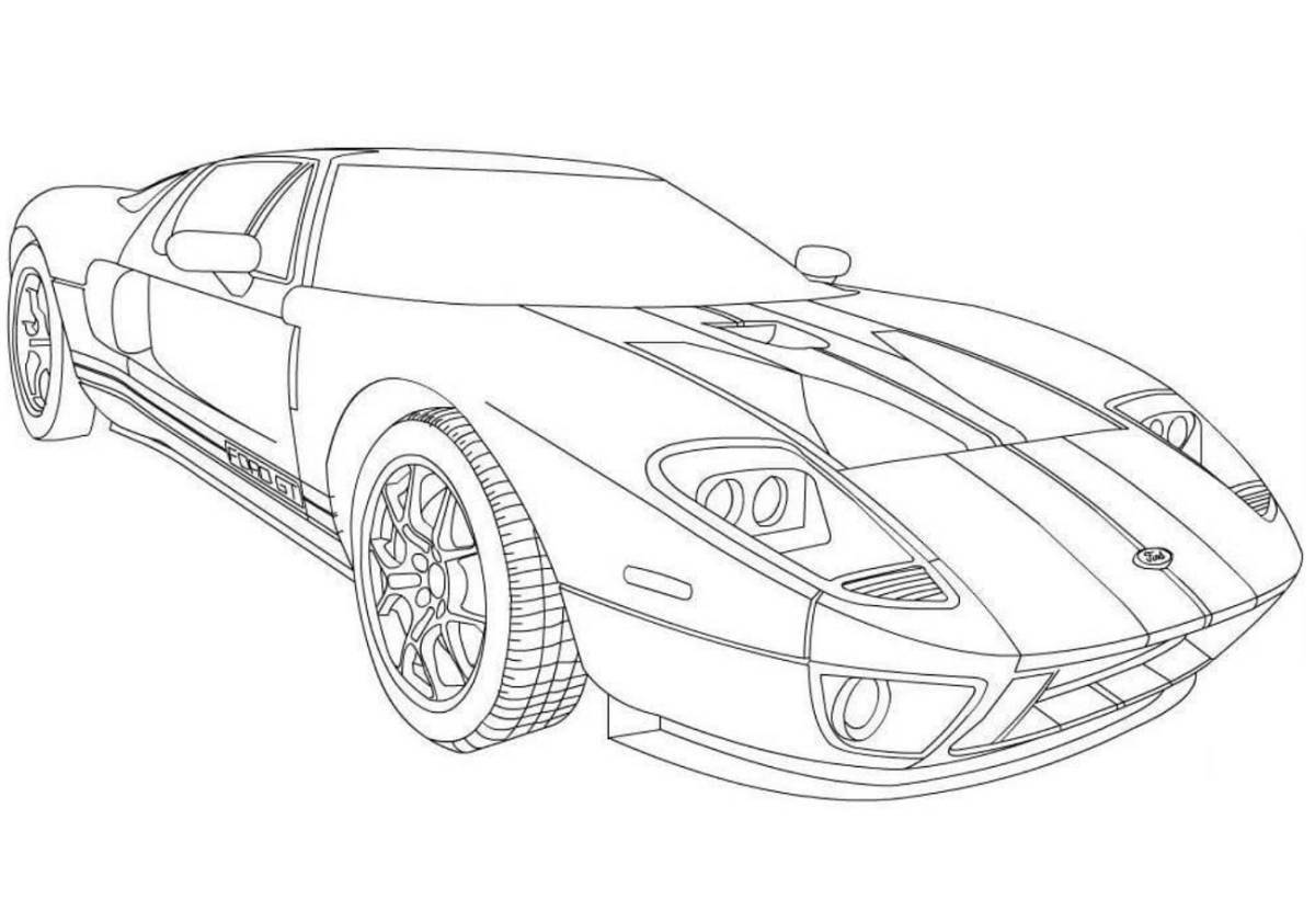 Elegant mustang coloring pages for boys