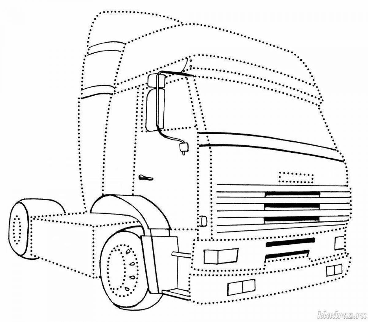 Fun machine points coloring page