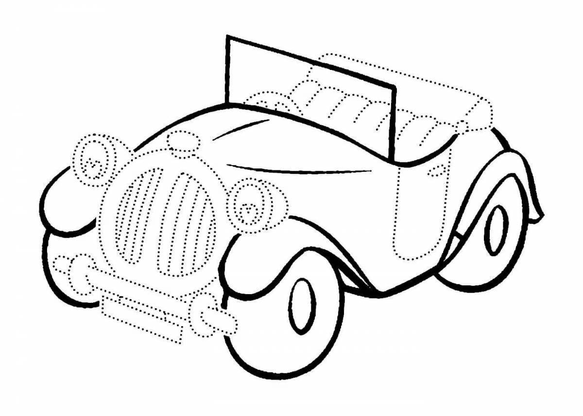 Lovely machine points coloring page