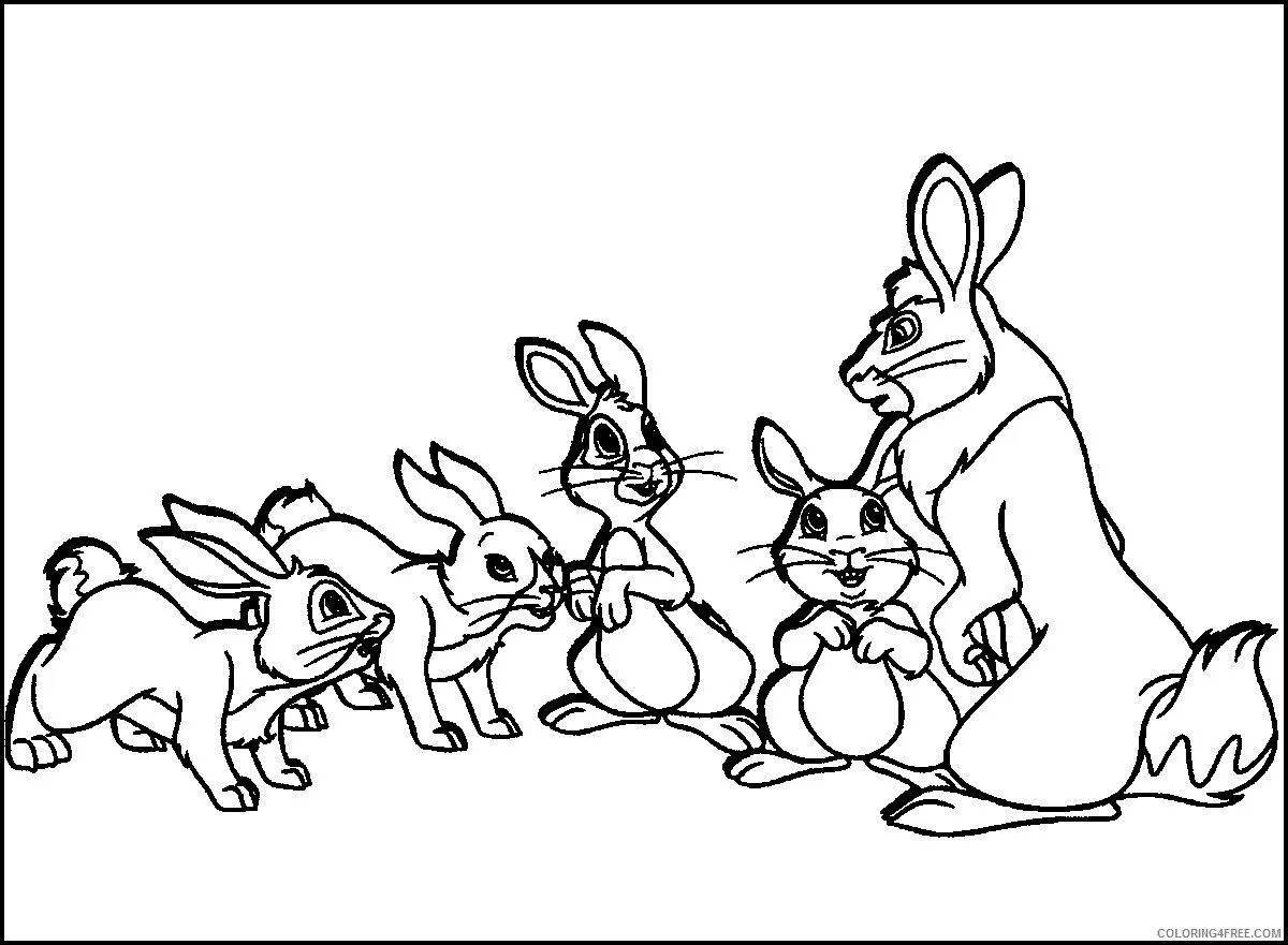Hare with bunnies #9