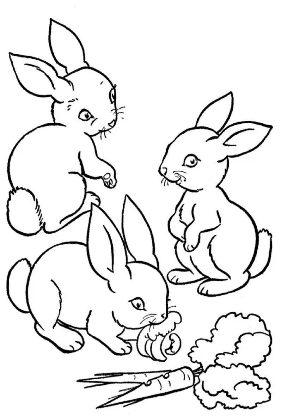 Hare with bunnies #12