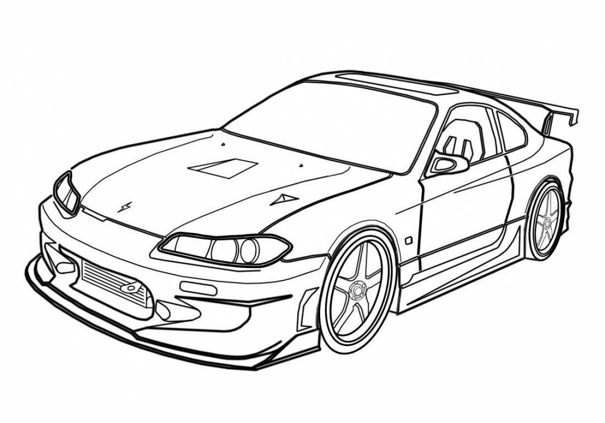 Coloring grand mazda rx 7