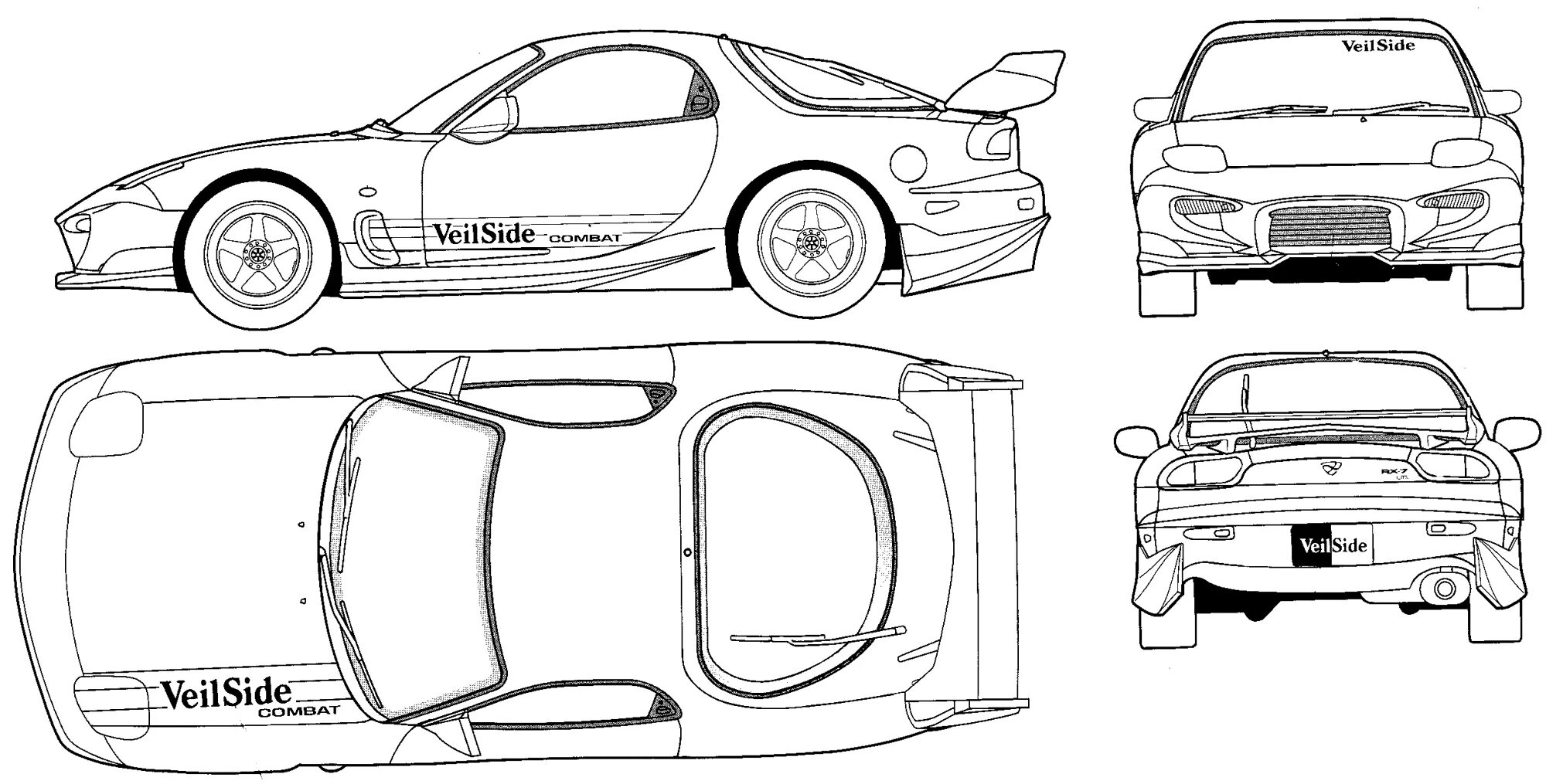 Nissan Silvia s15 чертеж