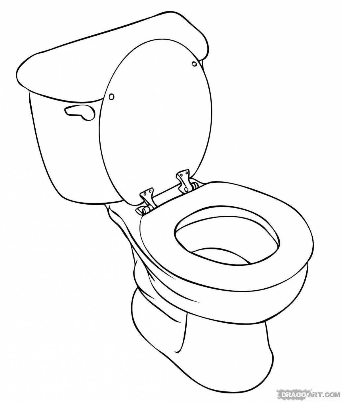 A fun toilet coloring book for kids