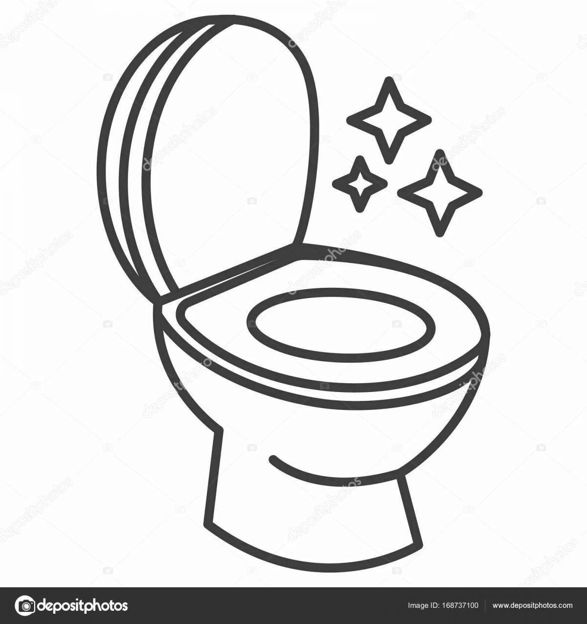 Great toilet coloring book for toddlers