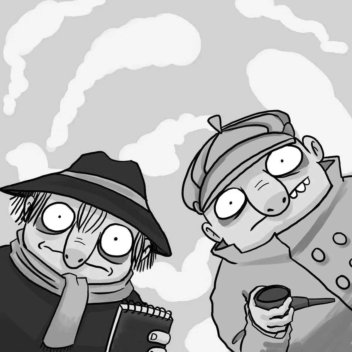 Photo Daring koloboks are investigating