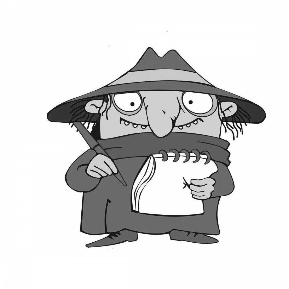 Photo Sharp koloboks are investigating