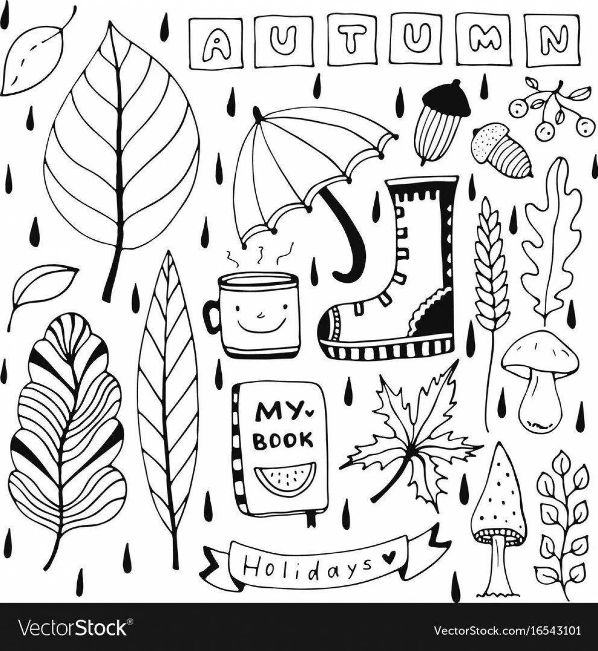 Fairytale diary coloring book stickers